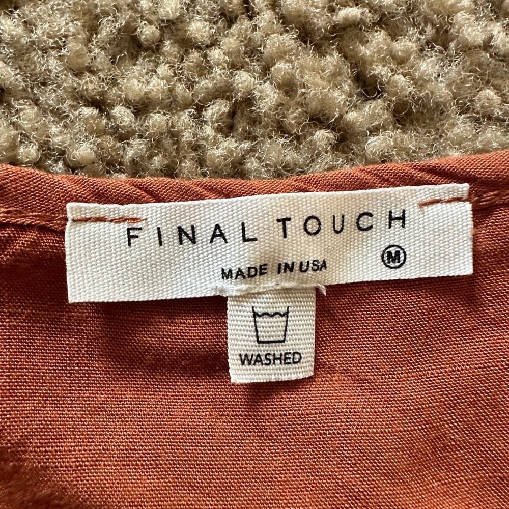 Final Touch Rust Blouse - Picture 2 of 5